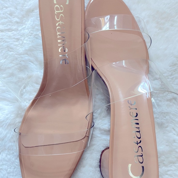 Castamere Womens Chunky Block Mid Heels Sandals Slip On Size 12 - Picture 8 of 11